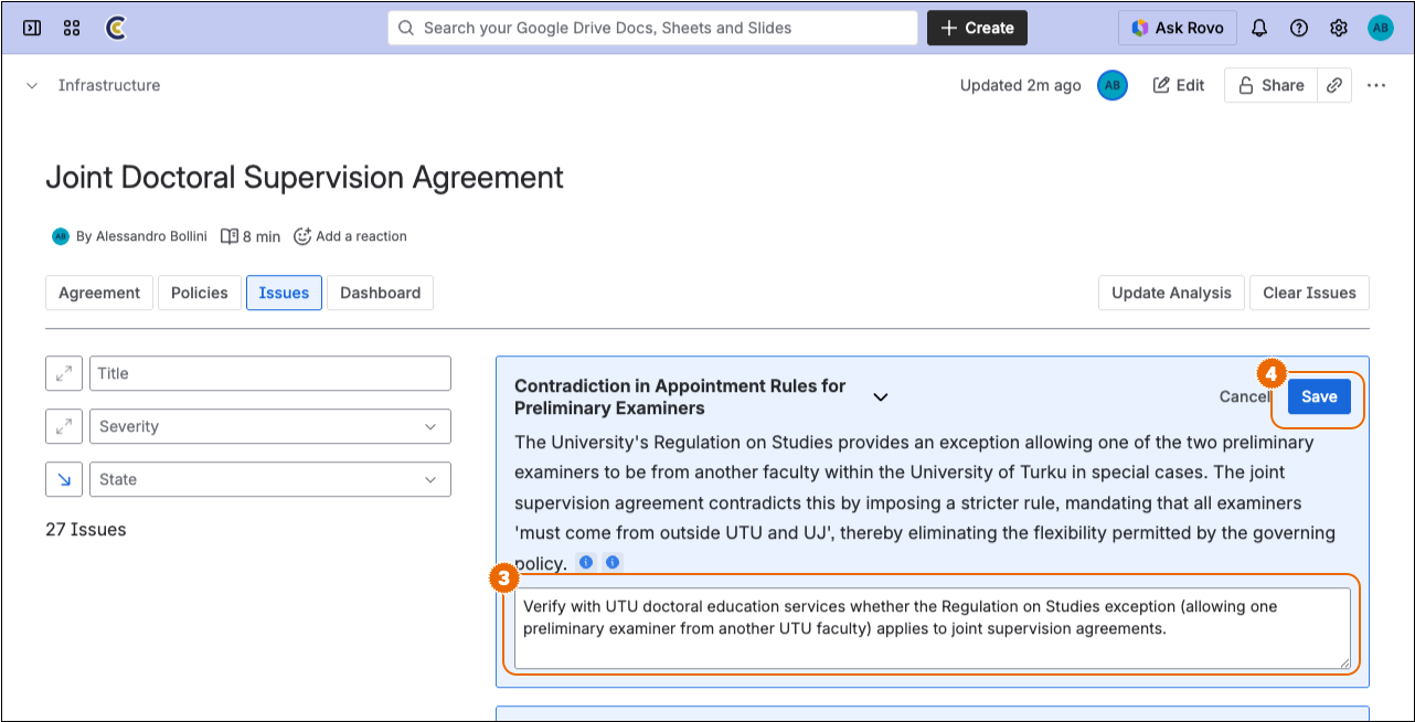 Annotate issue step 2